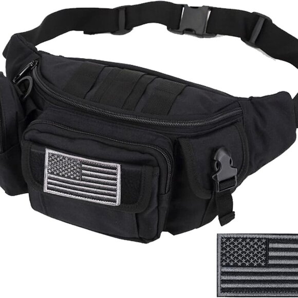 Tactical Fanny Packs, Military Waist Bag Utility Hip Belt Bags for Hiking Climbi - Picture 1 of 7